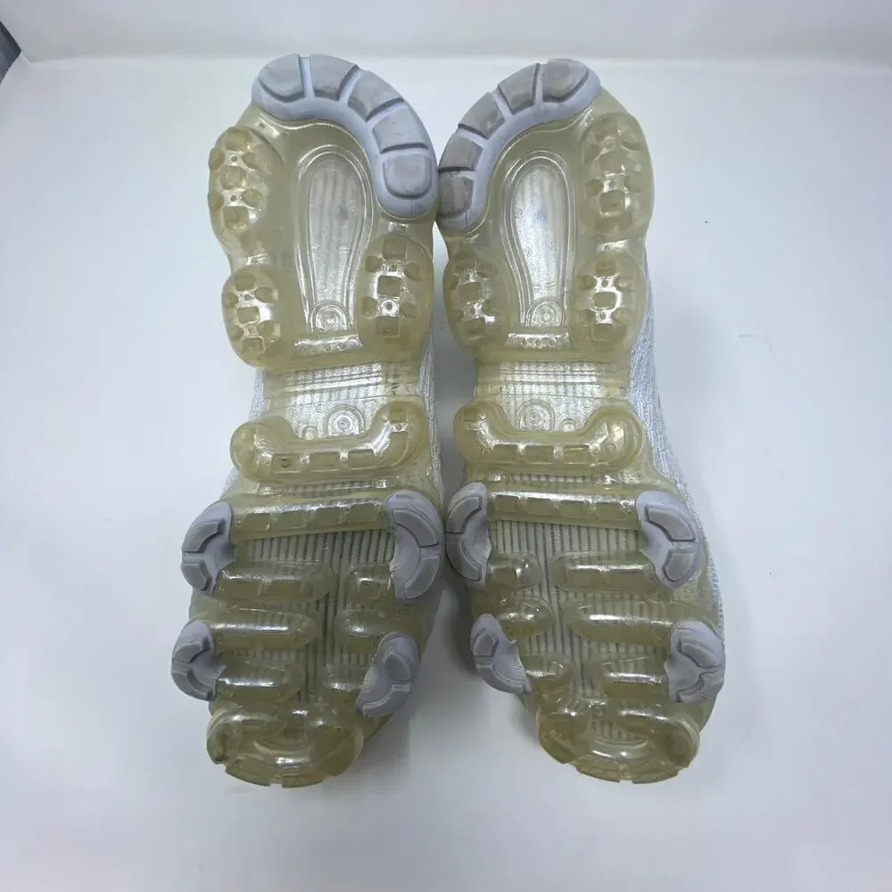 Nike Women's Air Vapormax Flynit 3 Pure Platinum Running Shoes AJ6900-102 Sz 7.5 - Picture 6 of 7